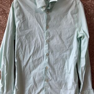 Men’s EXPRESS 1MX EXTRA SLIM 14-14 1/2 In. Small mint Green Dress Shirt